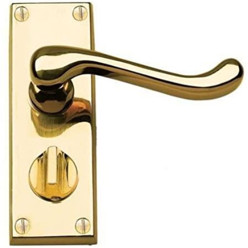 Picture of LATCH PACK BRASS SCROLL VICTORIAN HQ1189/4