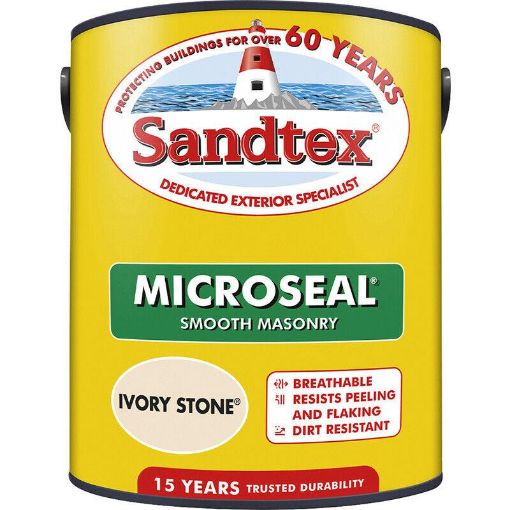 Picture of KB SANDTEX SMOOTH MASONRY PAINT 5L IVORY STONE