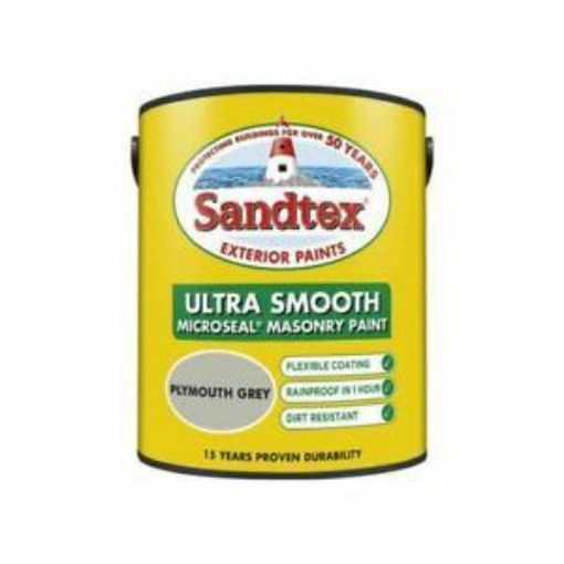 Picture of KB SANDTEX SMOOTH MASONRY PAINT 5L PLYMOUTH GREY