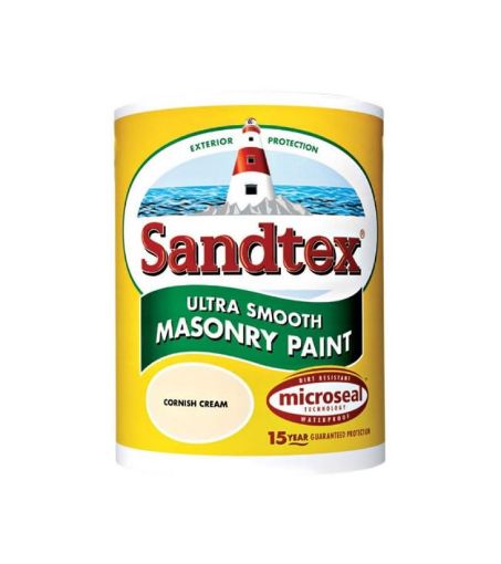 Picture of KB SANDTEX SMOOTH MASONRY PAINT 5L CORNISH CREAM