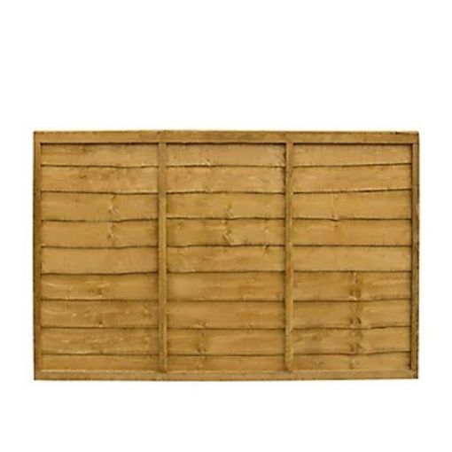 Picture of STRAIGHT EDGE LAP FENCE PANEL 4'x6' PREM64